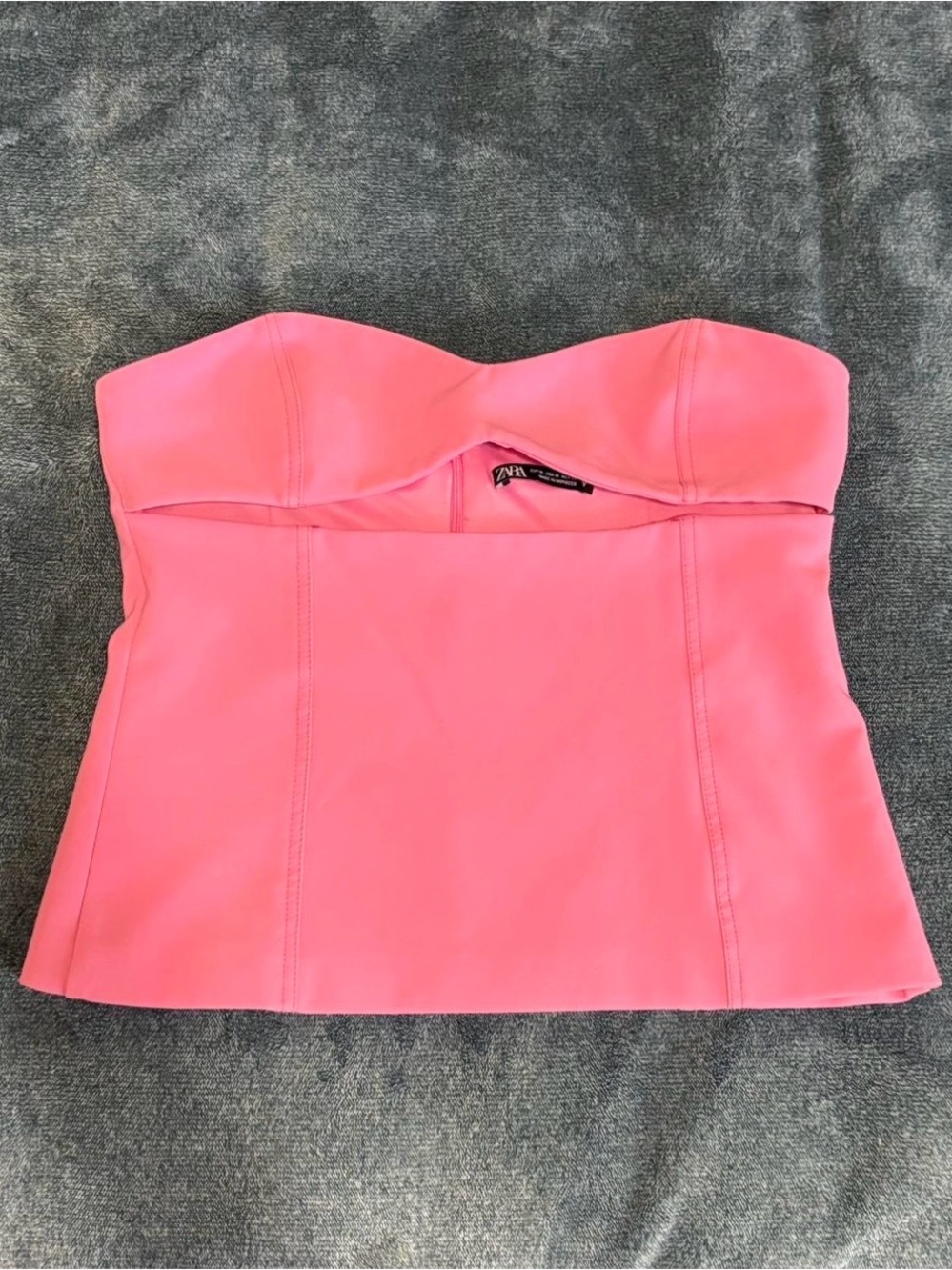 Strapless Pink Bustier Top